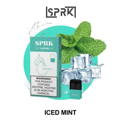 Sprk Vape Iced Mint Pods In Dubai