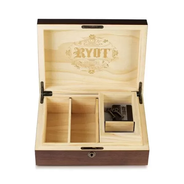 RYOT Humidor Walnut Combo Box (8×11) - Vape Store