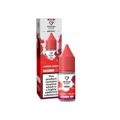 Crystal Clear Bar Salt Cherry Crush E Liquid 10ml - Nicotine Strength#20mg>10mg (ABEE90)