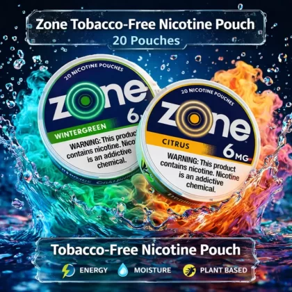 Zone Tobacco-Free Nicotine Pouch 20 Pouches - Wintergreen