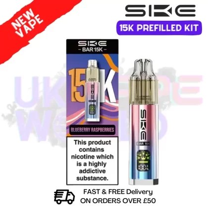 Blueberry Raspberries SKE 15K Puff Prefilled Pod Kit – £8.49