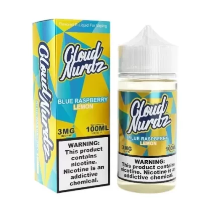 Cloud Nurdz E-Liquid – Blue Raspberry Lemon 100ml