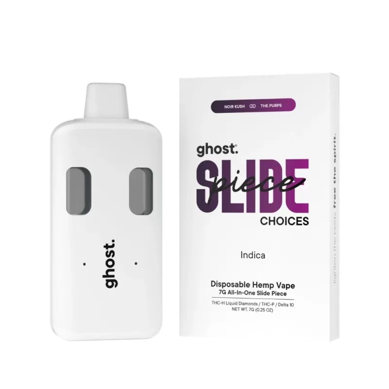 Ghost Slide Piece THC Blend 7G Vape - blueberry muffin, chem dog - Image 3