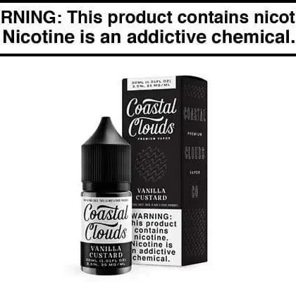 VANILLA CUSTARD BY COASTAL CLOUDS SALT TFN 30ML - Vapejuice