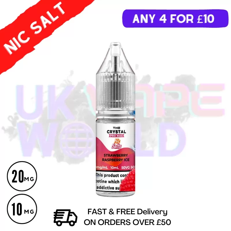 Strawberry Raspberry ICE Nic Salt E-Liquid Hayati Crystal Pro Max