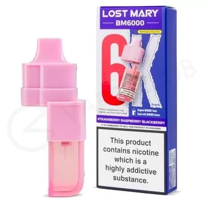 Strawberry Raspberry Blackberry Lost Mary BM6000 Refill Pack - Ecigpremium