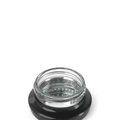 Black Glass Concentrate Containers / Silver Interior | 38mm – 9mL – 240 Count