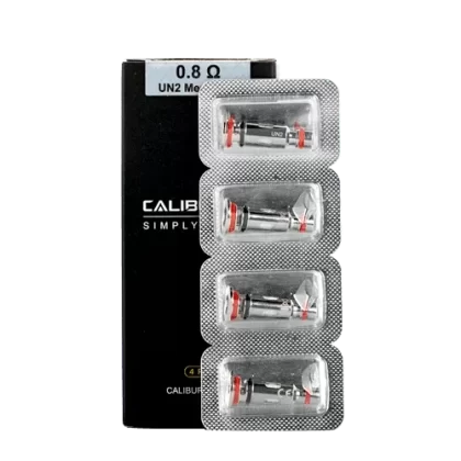 UWELL CALIBURN G Replacement Coil (4 Pack) - 0.8ohm UN2 Mesh Coil, 1.0ohm MTL Coil