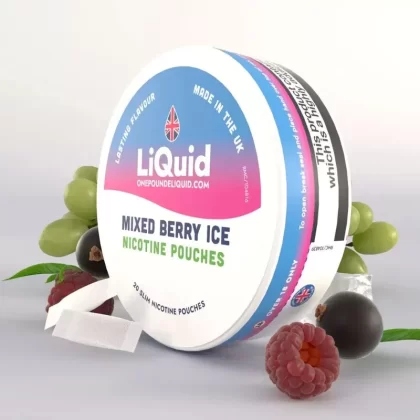 Mixed Berry Ice Nicotine Pouches by LiQuid