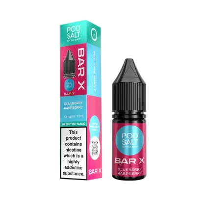 Blueberry Raspberry Nic Salt E-Liquid by Pod Salt Bar X - 5 mg - Low Strength