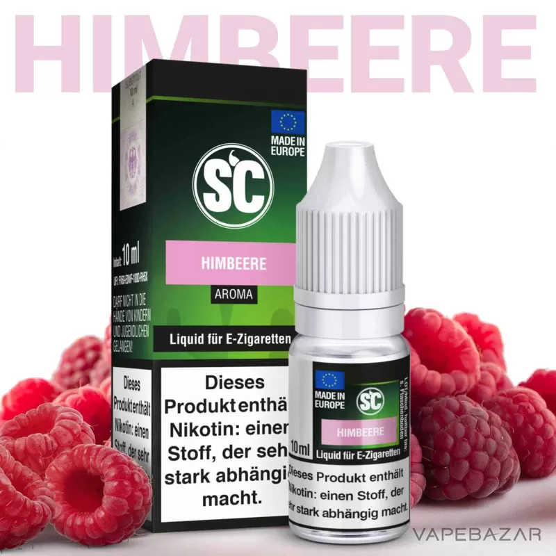 SC Liquid – Himbeere - Nikotinfrei, 18mg/ml