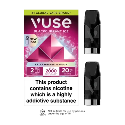 Blackcurrant Ice Vuse Pro Pods - Ecigwizard