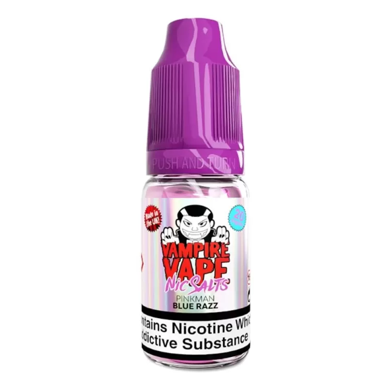 Pinkman Blue Razz Nic Salt E-Liquid by Vampire Vape (10ml) - 20mg