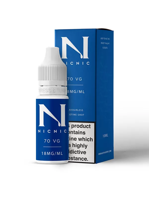 NIC NIC 18mg 70% VG Nicotine Shot 10ml