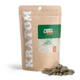 500mg Kratom Capsules – Green Malay – 100 ct – Chill Plus