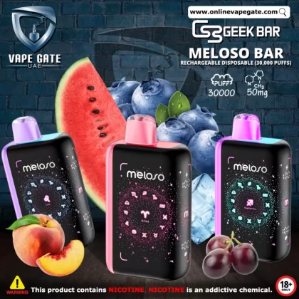Geek Bar Meloso Bar Rechargeable Disposable Vape (30,000 Puffs) - 35 mg / Watermelon