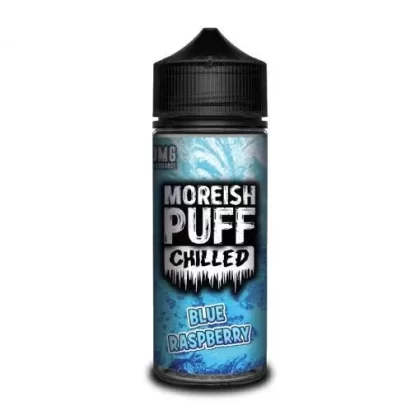 BLUE RASPBERRY E LIQUID BY MOREISH PUFF – CHILLED 100ML 70VG