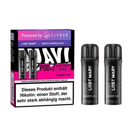 Elfbar Lost Mary WAVI – Prefilled Pod – Cherry Ice - Kirsche / Ice
