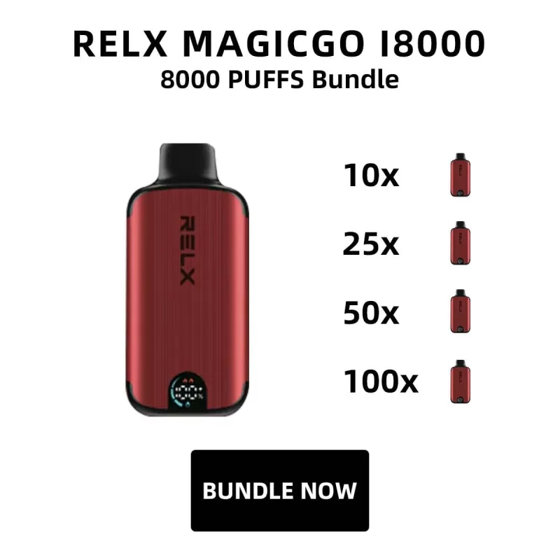 Relx Magicgo i8000 100 Pack - Ozvapeone (348E2F)