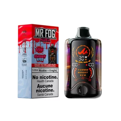 Mr Fog Aura 60K Disposable Vape Nicotine Free – Cherry Kiss
