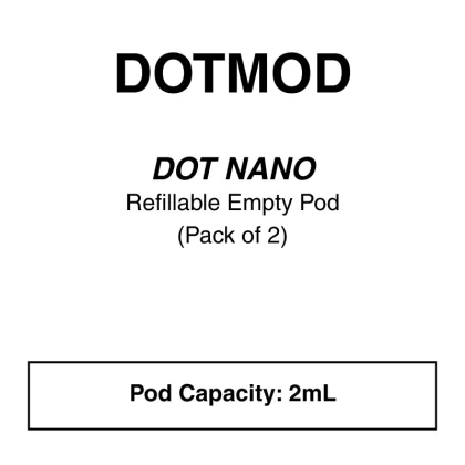 DotMod dotPod Nano Replacement Pod (2 Pack) - Vape Product, Vape Product