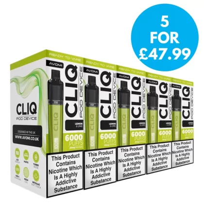 Box of 5 – 20mg Avomi Cliq Pod Vape Kit - Vape Co