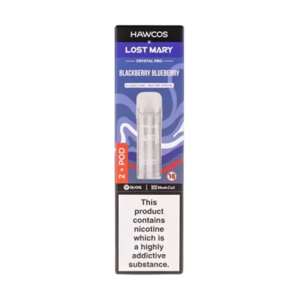 Hawcos x Lost Mary Crystal Pro Prefilled Pods - Blue Razz