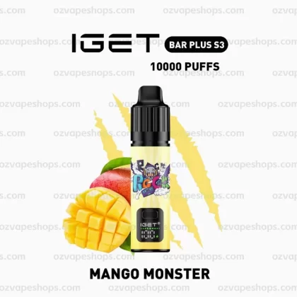 IGET Bar Plus S3 Kit – Mango Monster - Ozvapeone