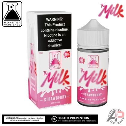 The Milk Strawberry E-Liquid By Monster Vape Labs 100mL