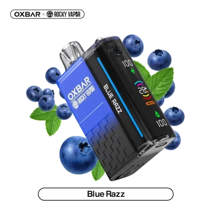 ROCKY VAPOR OXBAR M20K - FLAVOUR#BLUE RAZZ>GRAPE PEACH>PEACH CANADA D>ROUTE>SUPER SOUR