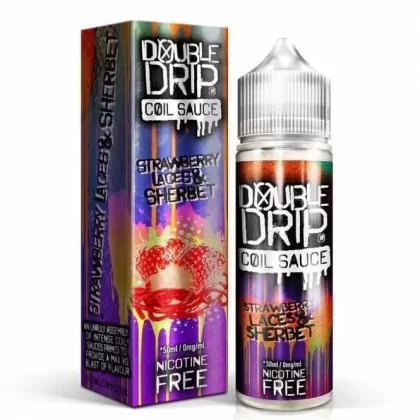 Strawberry Laces & Sherbet Shortfill E-Liquid by Double Drip (50ml) - 0mg