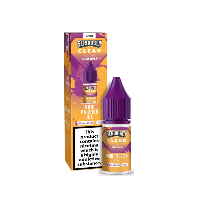 Serioulsy Clear Nic Salt - Rubi Passion Ice / 10MG - Image 3
