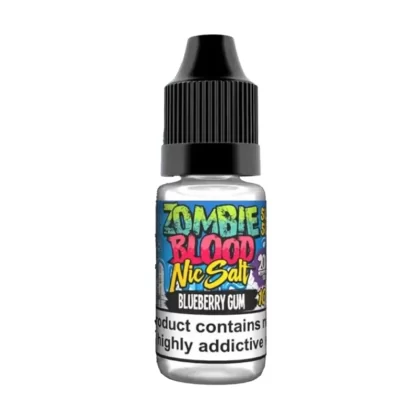 Zombie Blood Blueberry Gum Nic Salt Vape Juice - 10 Pack - Strength
