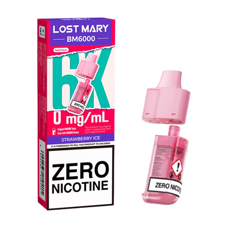 Strawberry Ice Lost Mary BM6000 Refill Pack - Ecigwizard - Image 3