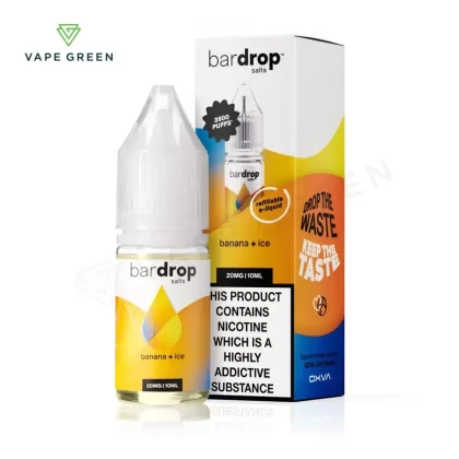 Banana Ice Nic Salt E-Liquid by Bar Drop - Eliquidsupply