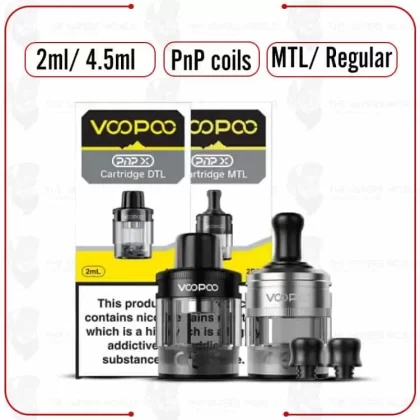 VooPoo PnP Replacement Pod Cartridge – 2PK - Thevapersworld