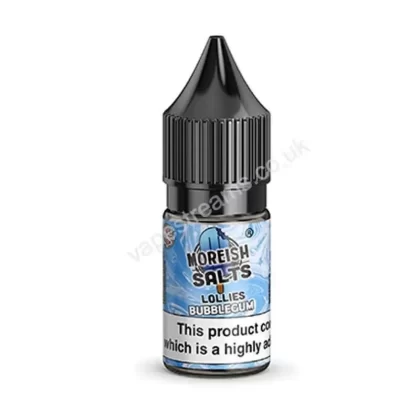 Bubblegum Lollies Nicotine Salt E-Liquid by Moreish Salts - Vapestreams Co