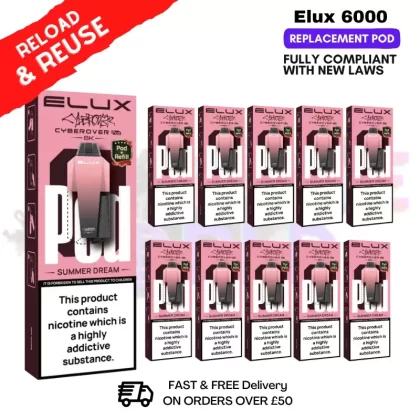 Summer Dream Elux 6K Replacement Pods Box Of 10