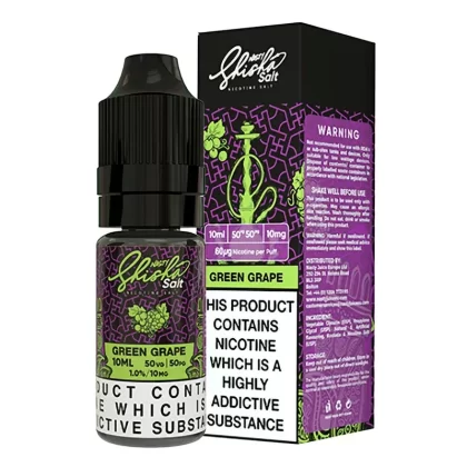 Nasty Shisha Salt Green Grape Nic Salt Vape Juice - Strength#10mg>20mg