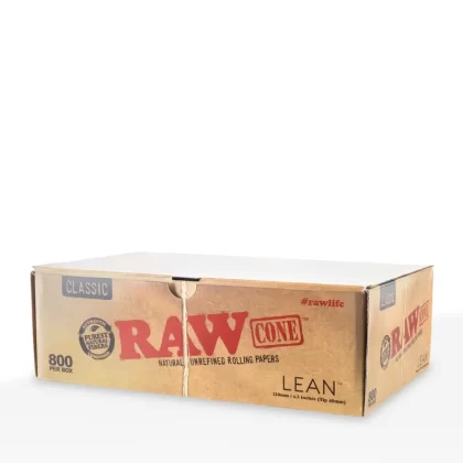 Raw® | King Lean Pre-Rolled Cones | 109/40 – Brown – 800 Count