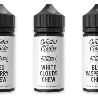 Coastal Clouds Premium E-Liquid 100ml - ICED White Clouds Freeze / 0mg - Vapeciga