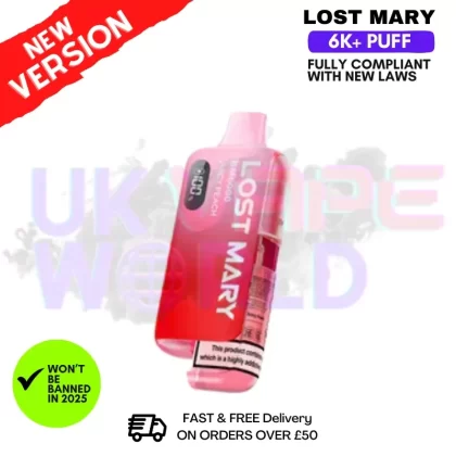 Juicy Peach Lost Mary 6K Puff Pod Kit – Only £8.99