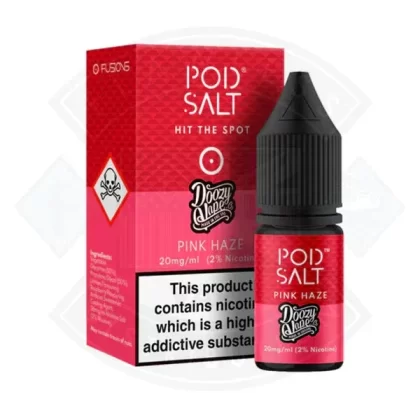 Pod Salt Doozy Vape Pink Haze Fusion Series 20mg 10ml E-Liquid - Eliquidsupply