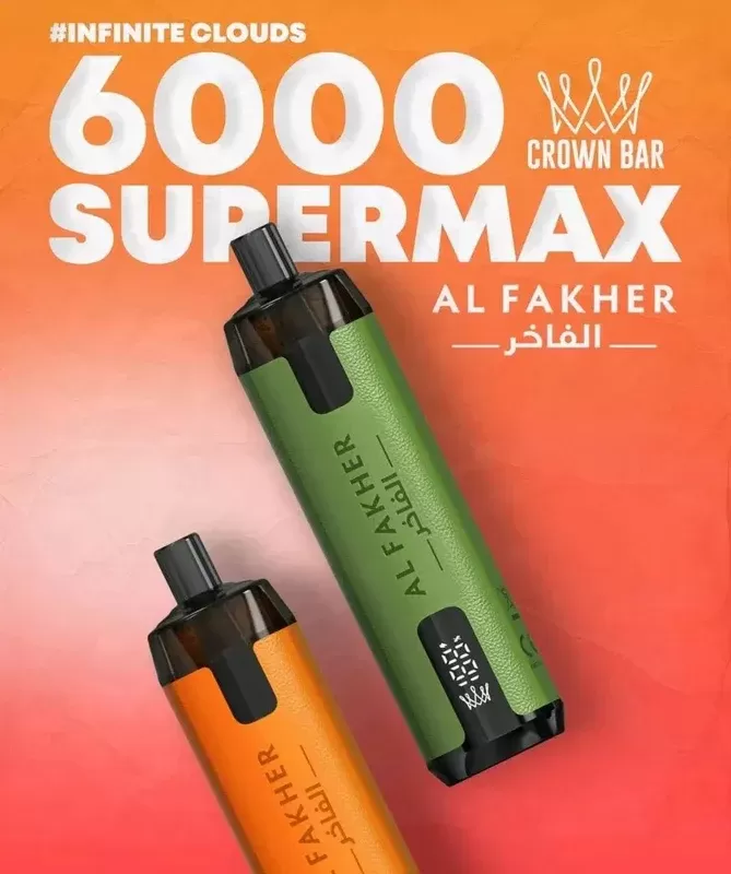 Al Fakher Crown Bar Supermax 6000 Puffs Disposable Vape