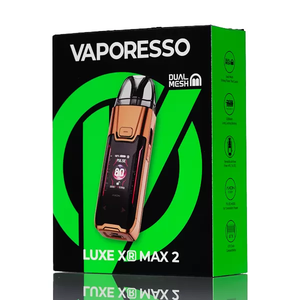 Vaporesso LUXE XR MAX 2 80W Pod Mod Kit - Imperial Red Leather - Image 3