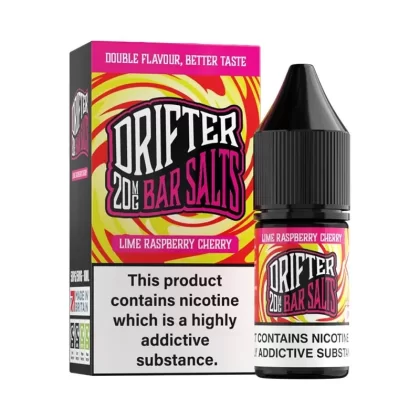 Lime Raspberry cherry By Drifter Bar Salts 10ml - Nicotine Strength#20mg (Salt)>10mg (Salt)>5mg (Salt)