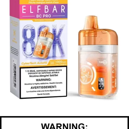 Peach Mango Watermelon Elf Bar BC Pro Disposable Vape