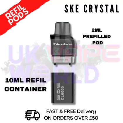 Watermelon Ice SKE CL6000 Replacement Prefilled Pod
