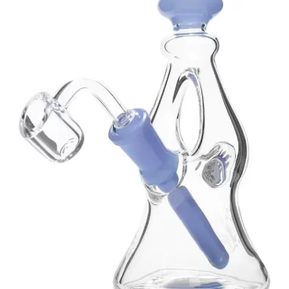 Pulsar 6.5″ Dual Airflow Candy Rig - Color#Amber>Opaque Blue>Opaque Green