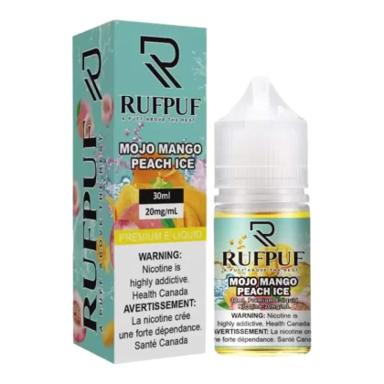 RufPuf Mojo Mango Peach Ice E-liquid – 30ml Nic Salt - Vape Product, Vape Product
